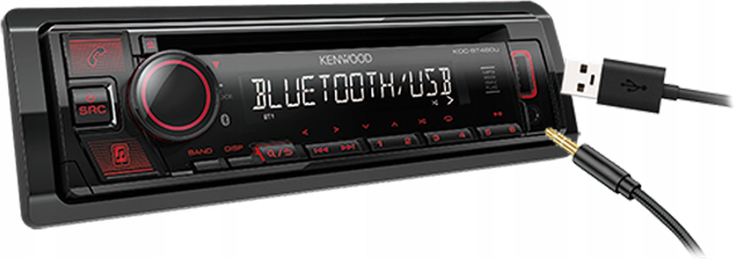фото Бездискова MP3-магнітола Kenwood KDC-BT665U