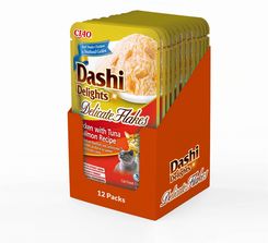 Inaba Cat Dashi Delights Delicate Flakes Kurczak, tuńczyk i łosoś 12x40g