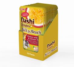 Inaba Cat Dashi Delights Silky Broth Kurczak, tuńczyk i łosoś 12x40g
