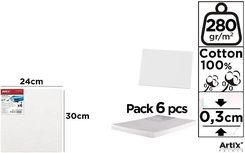 Zdjęcie Tablica malarska 24x30x0,3cm 280G/m2 (6szt) - Artix - Swarzędz