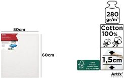Zdjęcie Podobrazie 50x60x1,5cm 280G/m2 - Artix - Mrozy