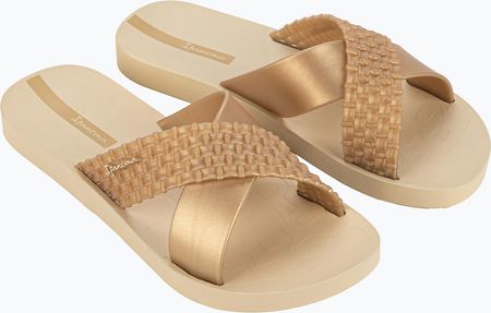 Klapki damskie Ipanema Sense Slide beige/gold Wiosna 2025