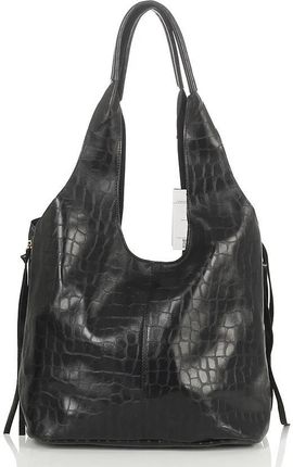 Monnari Torebka damska shopper bag na zamek 2w1 Listonoszka na pasku - zdjęcie 2