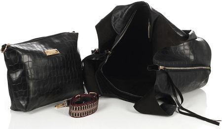 Monnari Torebka damska shopper bag na zamek 2w1 Listonoszka na pasku - zdjęcie 4