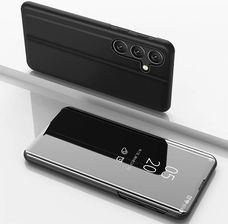 Hurtel Clear View Case Etui Do Samsung Galaxy S25 Pokrowiec Z Klapką Czarne