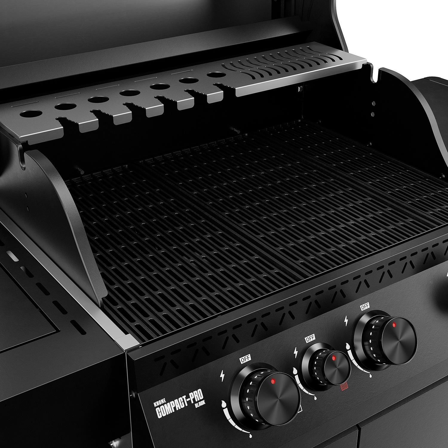 фото Гриль газовий мобільний Koler Krone Compact Pro Black (KK-CP/B)