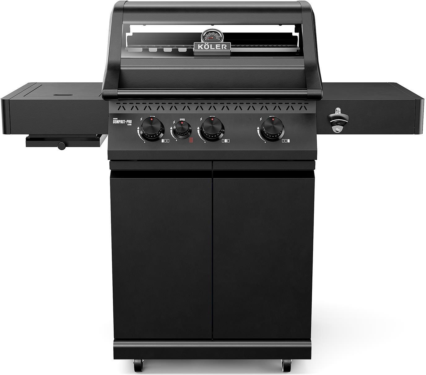 фото Гриль газовий мобільний Koler Krone Compact Pro Black (KK-CP/B)