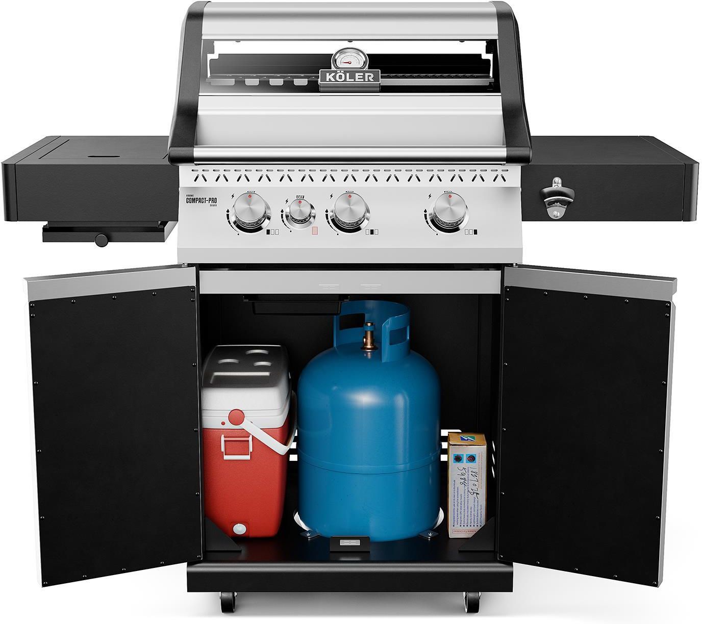 фото Газовый мобильный гриль Koler Krone Compact Pro Silver (KK-CP/S)