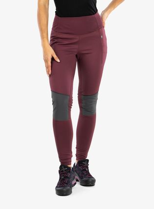 Fjallraven Spodnie Trekkingowe Damskie Abisko Varm Trekking Tights Czerwone
