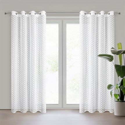 Eurofirany Firana Gotowa Sanny 140X250Cm Biały