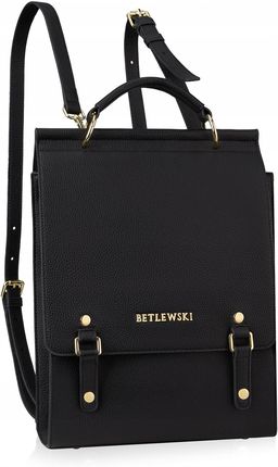 Betlewski damski plecak miejski regulowany skóra ekologiczna mocny