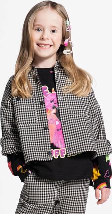 Koszula z długim rękawem wielokolorowa w kratkę z kieszeniami