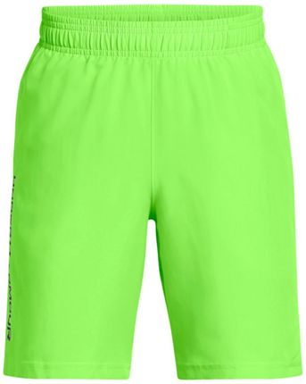 Chłopięce spodenki treningowe Under Armour UA Tech Woven Wordmark Short - zielone