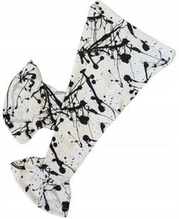 Spodnie dzwony maziaje na białym rozmiar 152