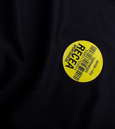 T-shirt Sportowy Szybkoschnący Męski Koszulka Termoaktywna Czarna S - zdjęcie 3