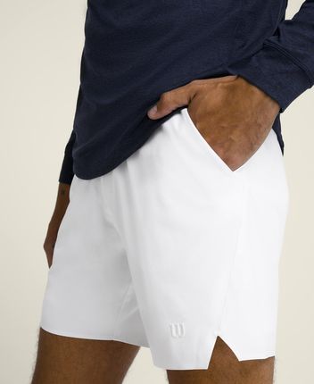 Spodenki męskie Wilson  M Tournament Short V2 7" Bright White S