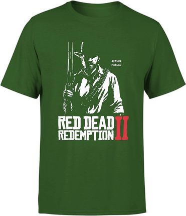 Koszulka Red Dead Redemption 2 Arthur Morgan Męska z nadrukiem (XXL, Zielony)