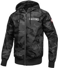 Pit Bull Kurtka Wiosenna Z Kapturem Athletic Logo All Black Camo