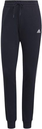 Adidas Spodnie damskie adidas Essentials Slim Tapered Cuffed Pant granatowe GM8736