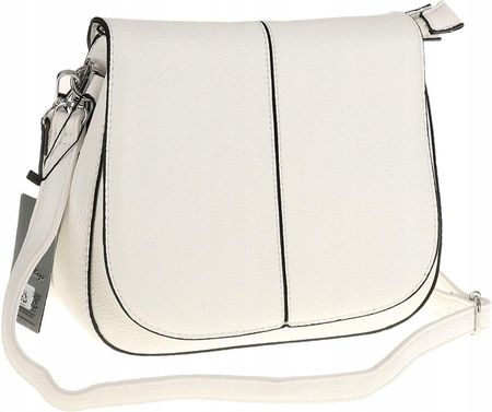 Jessica Bags Włoska Torebka Damska KUFEREK Listonoszka na Ramię Y269 White