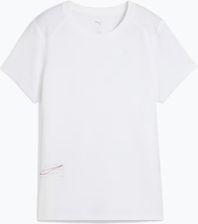 Zdjęcie Puma Koszulka Do Biegania Damska Run Graphic Mesh Tee White - Barwice