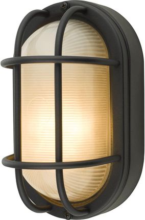 Dar Lighting Lghtng Knket Salcombe Oval Outdoor Wall Lght Matt Black P44