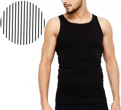 Zdjęcie S&Amp;D Underwear Podkoszulka Koszulka Męska 100% Bawełna Prążkowana Czarna Okrągły - L - Warta