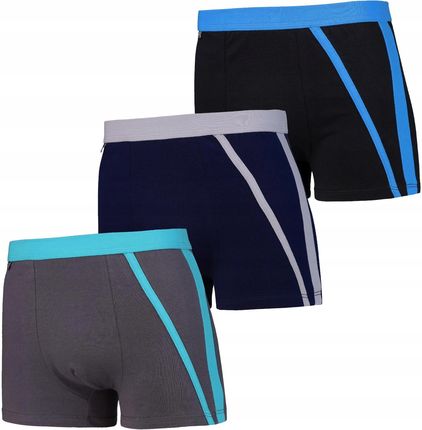 Moraj Bokserki Majtki Męskie Bawełniane Klasyczne Gładkie Zestaw 3-Paku - M
