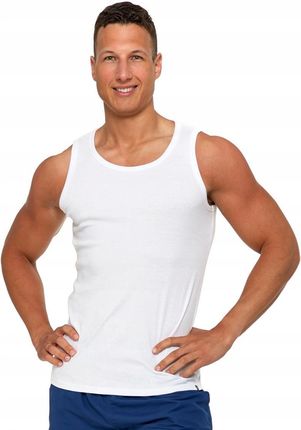 Moraj Podkoszulka Koszulka Męska Gładka Biała 100 % Bawełna Klasyczna 3Xl - zdjęcie 2