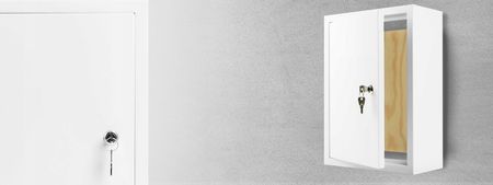 Spacetronik Obudowa Metalowa Tpr-4W Szafka Cctv Instalacyjna Rtv 30X40X13Cm Biała Pion - zdjęcie 4