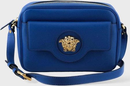 Niebieska torba na ramię Versace Kalfkamera
