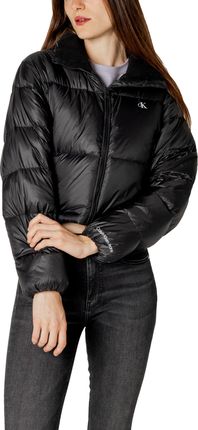 Calvin Klein czarna kurtka z logo - L