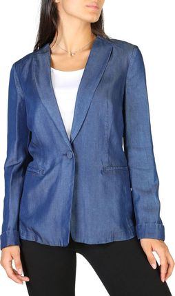 Emporio Armani -BRANDS - Odzież - Klasyczna kurtka - 3Y2G1R2D26Z0908-156 - Damska - Stalowy niebieski - 40