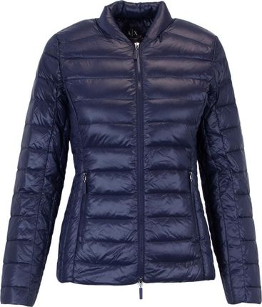 Armani Exchange Niebieska lekka kurtka puchowa z klejonymi szwami - M