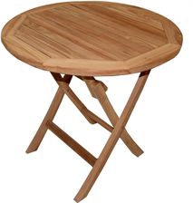 Teako Design Stół Składany Salerno 80cm Z Drewna Tekowego 25.TT-4042-80