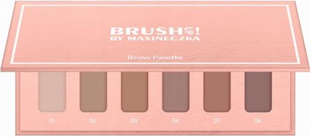 Brush Up! By Maxineczka Brow Palette Paleta 6 Cieni Do Brwi Blond Brąz 7,5g
