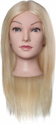 Efalock Emma Główka Treningowa Złoty 40Cm Złoty Blond, 100% Włosy Naturalne