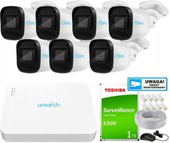 Uniview Zestaw Do Monitoringu Dom Kamera Ip 7X Ipc-B122-Apf28 2Mpx Ir 30m