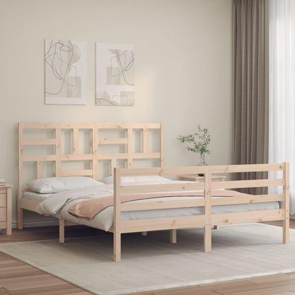 Dkd Home Decor Łóżko Z Litego Drewna Z Zagłówkiem (4593194901)