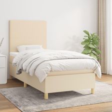Dkd Home Decor Łóżko Sprężynowe Z Materacem Kremowym 90x200cm Tkanina (4593142150)
