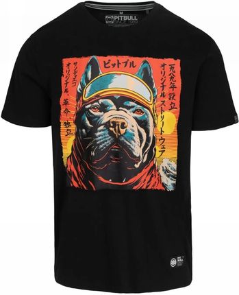 Koszulka Pit Bull Middle Weight 170 Basic Fuji '25 - Czarna • RATY 0% | Kup dziś i zapłać za 30 dni | GRATIS WYSYŁKA | ZWROT DO 100 DNI M