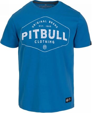 Koszulka Pit Bull Ultra Light Weight 140 Basic Pitbull CO. '25 - Niebieska • RATY 0% | Kup dziś i zapłać za 30 dni | GRATIS WYSYŁKA | ZWROT DO 100 DNI