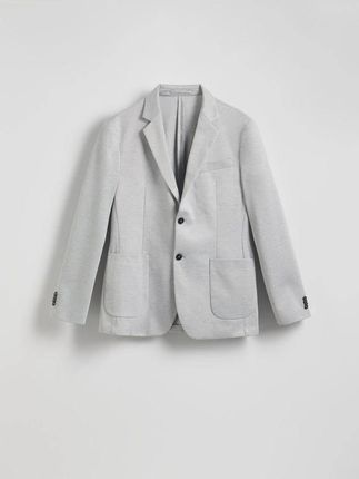 Reserved - Marynarka slim fit z domieszką wiskozy - jasnoszary