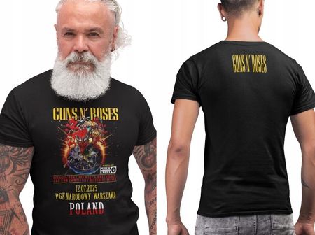 Guns N Roses Slash Koszulka T-Shirt 2025 Tour Narodowy Warszawa