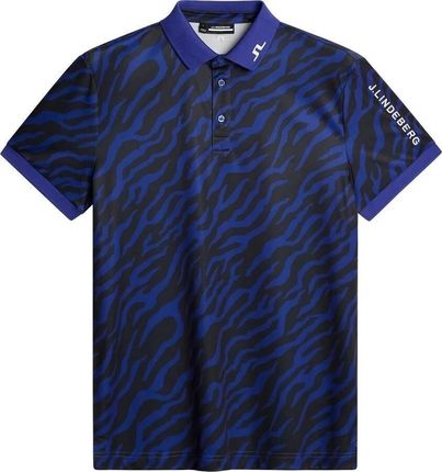J.Lindeberg Tour Tech Print Tiger Clematis S Koszulka Polo