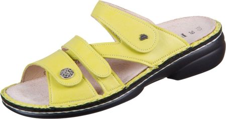 Finn Comfort Ventura-Soft, Lime (zielony), klapki damskie, buty damskie, skóra - klapki damskie / separatory palców, zielony, skóra (nube)