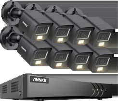 System kamer bezpieczeństwa, wysoka rozdzielczość 5 MP, 8-kanałowy rejestrator DVR z noktowizorem, 8-kanałowy rejestrator DVR, 8 zestawów, 4T