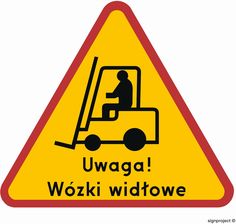 GE028 Uwaga! Wózki widłowe (10 x 10 cm, KS - folia podłogowa fotoluminescencyjna)