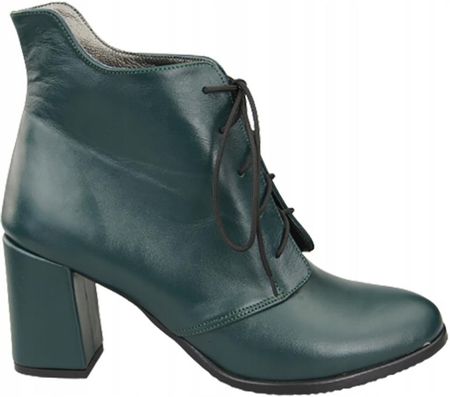 Buty Botki Damskie Sznurowane skóra 174 L ElitaBut