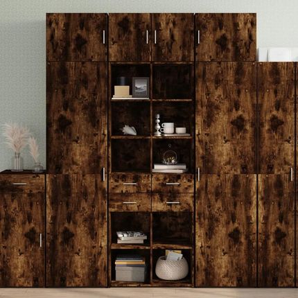 Zakito Europe Szafka Do Przechowywania Z 11 Przegródkami Dąb 70X42,5X225Cm (Ze3281340) - zdjęcie 3